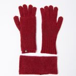 2-in-1 Detachable Gloves and Mittens – Maroon