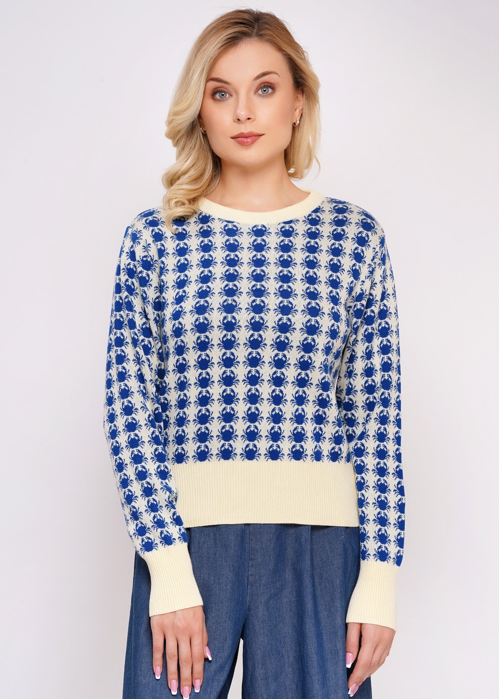 Crab Sweater – Print multi