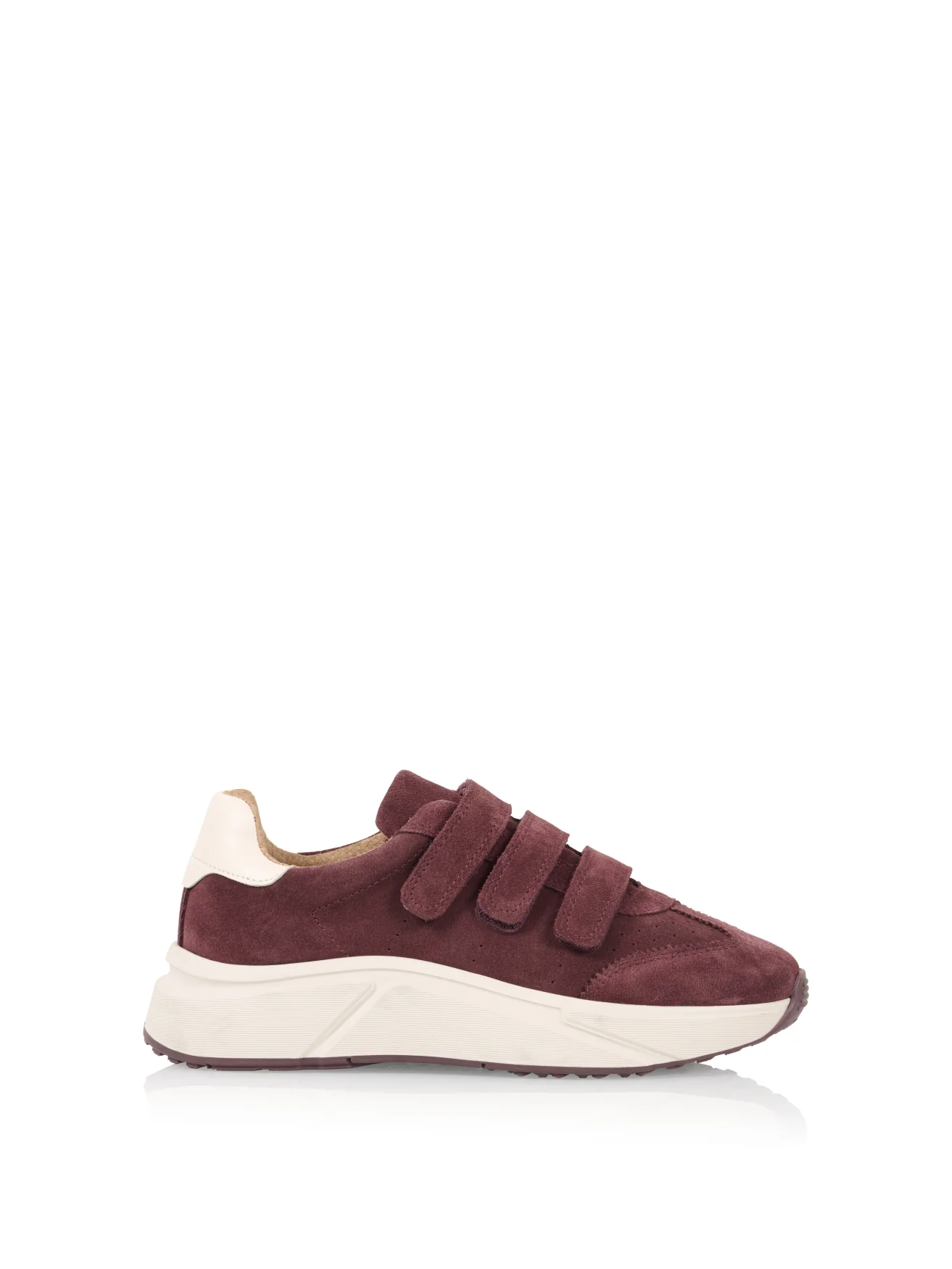 CALI suede – Sneakers | Bordeaux / Off White