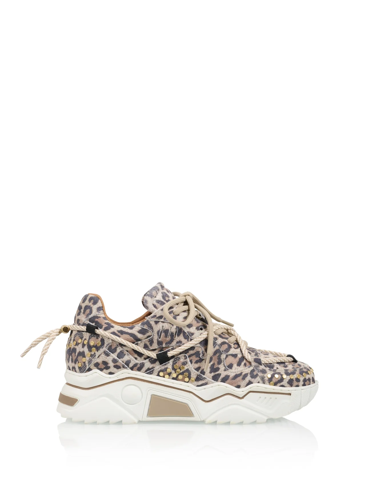 JUPITER studs leopard – Sneakers | Sand