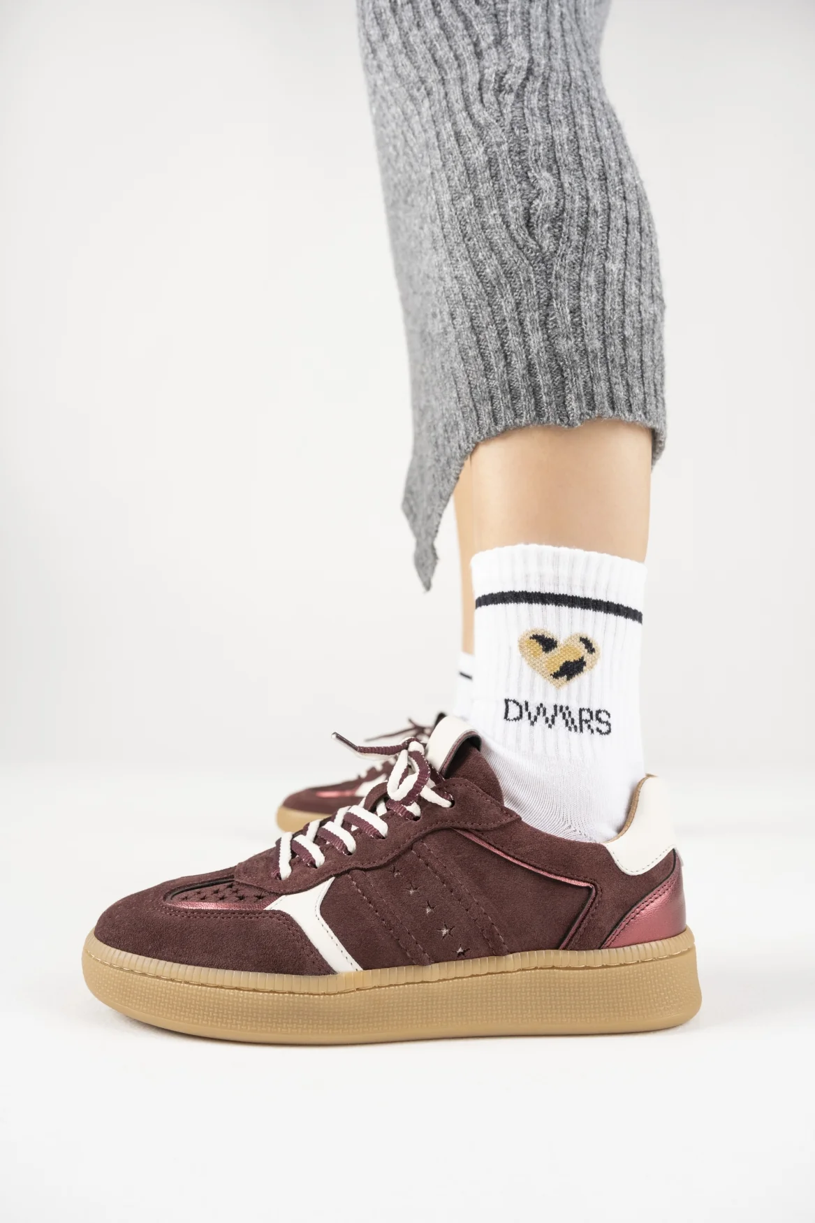 MIRABEL suede – Sneakers | Bordeaux / Off White