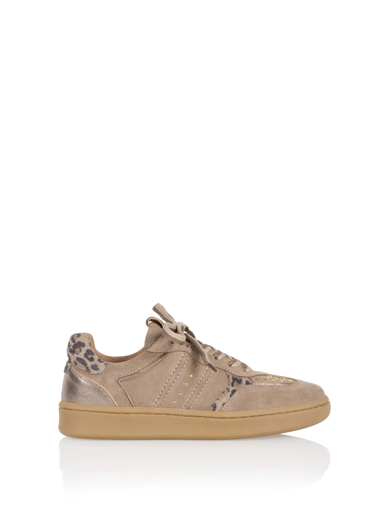 MIRABEL studs leopard – Sneakers | Beige / Stone